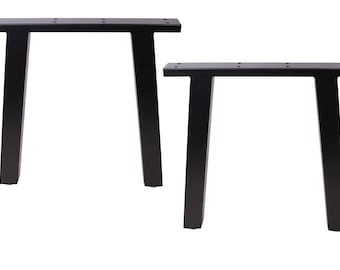 2x18" High Quality Dining Bench Legs, Vintage Steel table legs, Coffee Table Legs,Computer Desk Legs,Industrial kitchen table legs,Black
