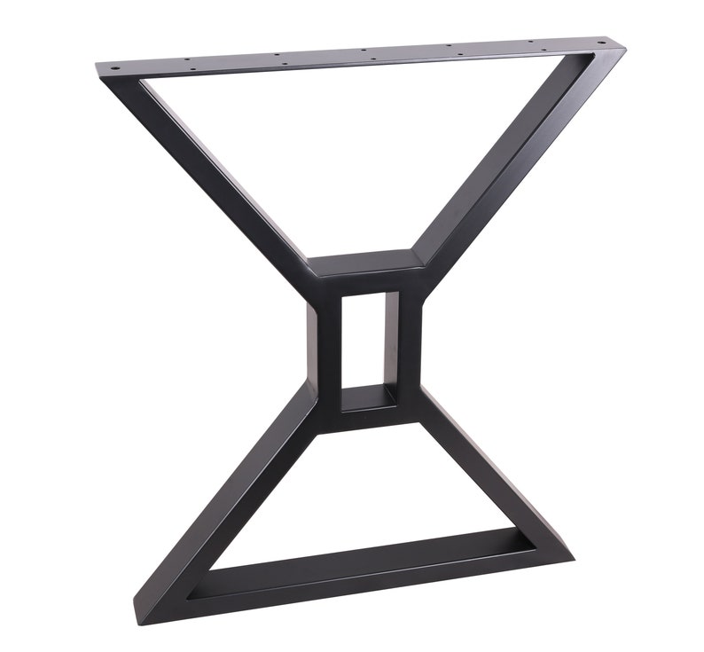 2 X 28 Dining Table Legs Hollow Xshaped Steel Table Etsy Canada