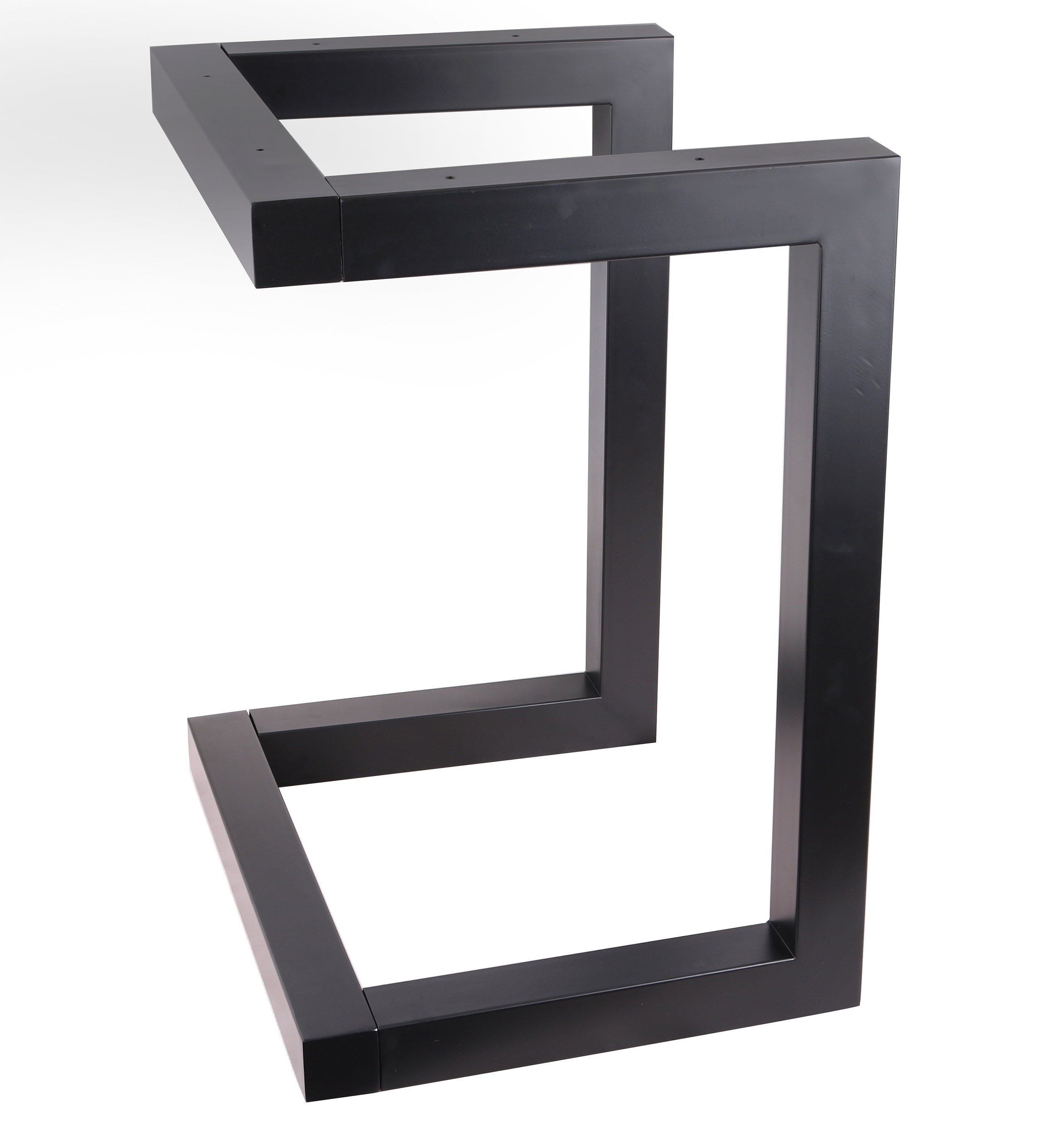 2 X High Quality 28 Dining Table Legs Cshaped Steel Etsy