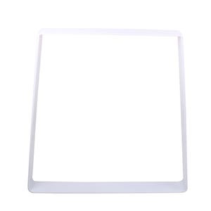 28&quot; White Trapezoid Steel Table Leg: Heavy Duty Office Desk, Kitchen Table