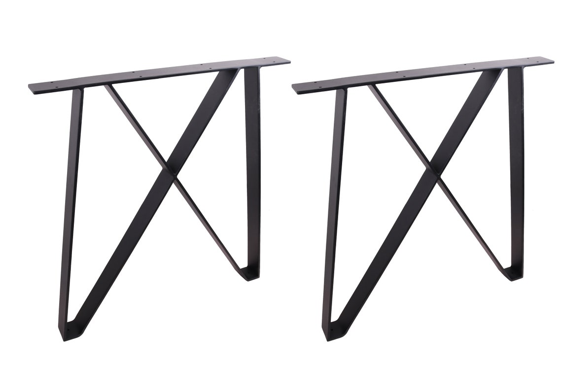 28 Heavy Duty Dining Table Legs Xshaped Solid Steel Etsy