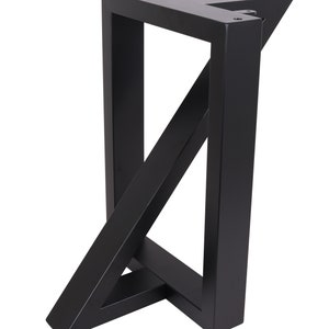 1 x 18&#39;&#39; High Quality Bench Leg,Dinning Z-shaped Steel table leg,Coffee Table Leg,Computer Desk Leg,Industrial kitchen table leg,Black