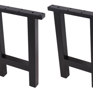 2x 18&#39;&#39; High Quality Bench Legs,H Shaped Steel Dinning Bench legs, Coffee Table Legs,Computer Desk Legs,Industrial kitchen table legs,Black