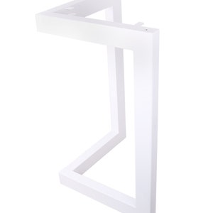 1 x High Quality 28&quot; Dining Table Leg, L-shaped Steel table leg, Office Table Legs,Computer Desk Leg,Industrial kitchen table leg,White