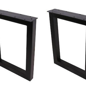 2x 18&#39;&#39; Bench Legs,Rectangular Steel Dinning Bench legs, Coffee Table Legs,Computer Desk Legs,Industrial kitchen table legs,Black