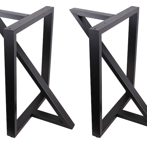 2PCS X Heavy Duty 28 Dining Table Legs Zshaped Steel Etsy