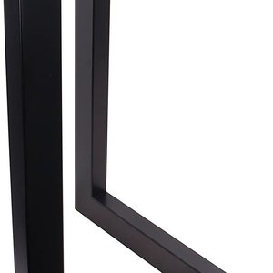 High Quality 28 Dining Table Legs, L-shaped Steel table legs, Office Table Legs,Computer Desk Legs,Industrial kitchen table legs,Black image 5