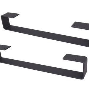 2PCS x 4&quot; Coffee Table Legs,U shaped Heavy Duty Solid Steel table legs,Country Style ,Cabinet Legs,Sofa Legs,DIY Table Legs,Black