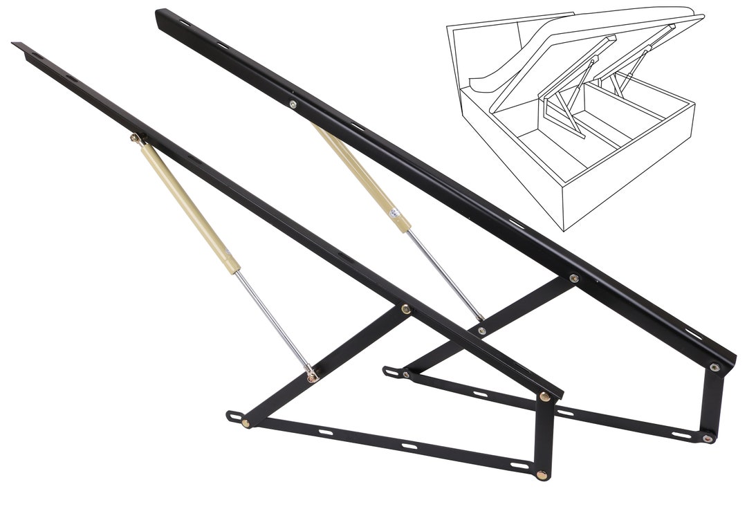 4FT Hydraulic Bed Lift Mechanisms for DIY Bed Box Storage Space Saving