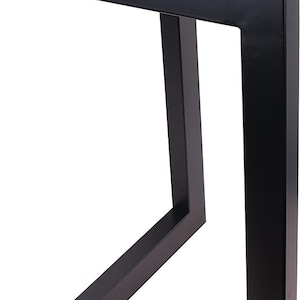 High Quality 28 Dining Table Legs, L-shaped Steel table legs, Office Table Legs,Computer Desk Legs,Industrial kitchen table legs,Black image 6