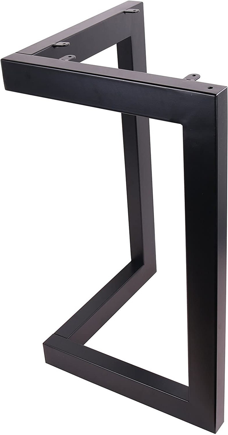 High Quality 28 Dining Table Legs, L-shaped Steel table legs, Office Table Legs,Computer Desk Legs,Industrial kitchen table legs,Black image 6