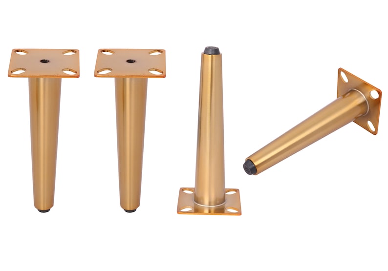 4 x 6'' inch Steel Sofa legs Vintage Mid Century Etsy