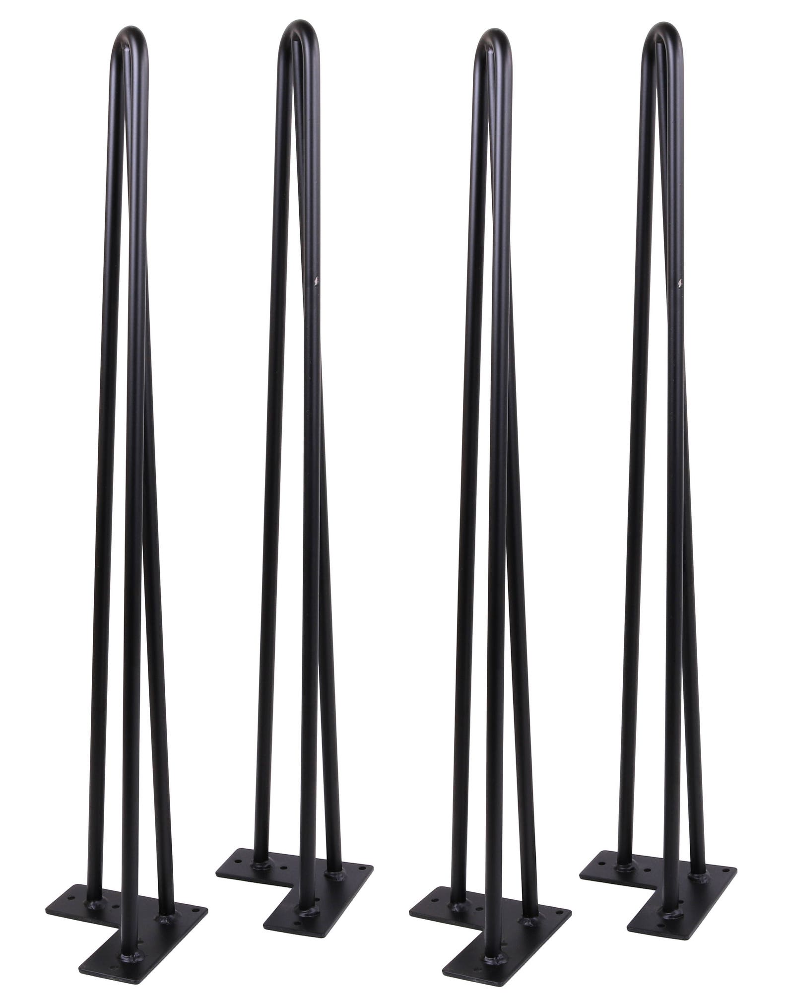 3 Rods Hairpin Legs matte Black DIY Industrial Strength Mid Etsy