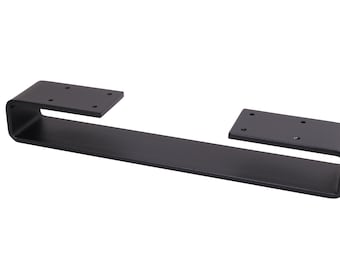 1PC x2"Coffee Table Leg,U shaped Heavy Duty Solid Steel table leg,Cabinet Leg,Sofa Leg,Black