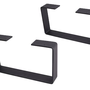 2 x8&quot;Coffee Table Legs,U shaped Heavy Duty Solid Steel table legs,Cabinet Legs,Sofa Legs,Black