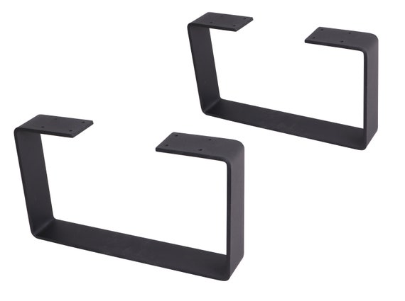 Solid Steel U-Shaped Table Legs, Heavy Duty 8'' (Pair)