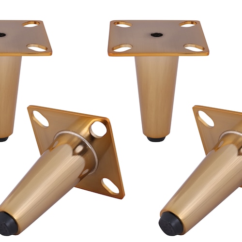 4PCS X 4'' Inch Steel Sofa Legs Vintage Mid Century Etsy