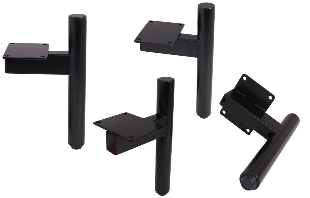 4PCS X 4'' 6'' 8'' Black Metal Furniture Legs, Modern Style Coffee