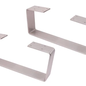 2 x6&quot;Coffee Table Legs,U shaped Brush Nickel Heavy Duty Solid Steel table legs,Cabinet Legs,Sofa Legs,Brush Nickel