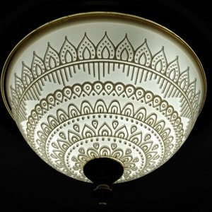 Lithophane Overhead Light Cover