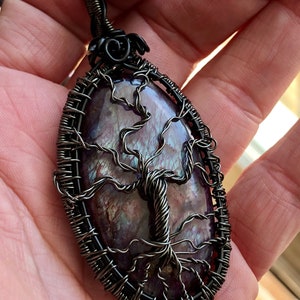 SOLD - Custom Purple Labradorite Tree of Life Pendant - SOLD