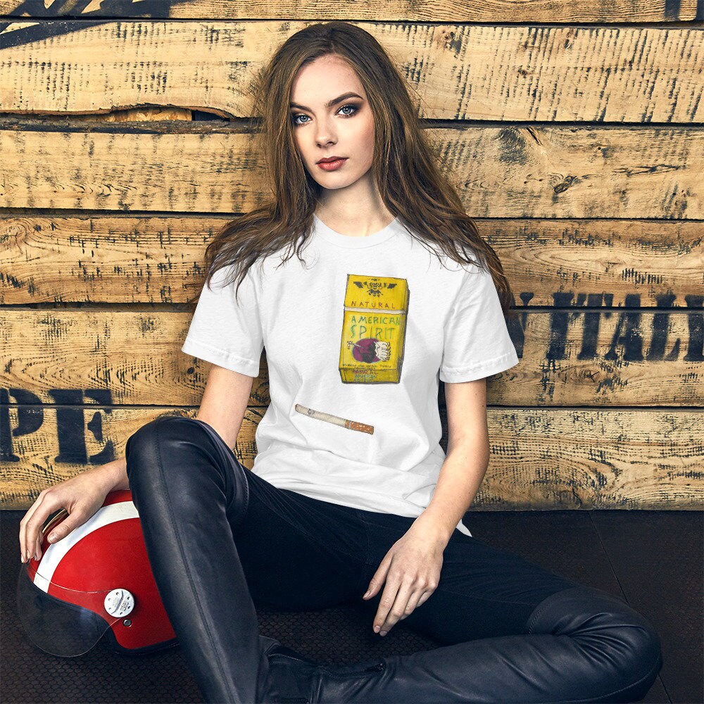 Unisex T-shirt. American Spirit. Cigarettes. Gift for Him. Gift for Her
