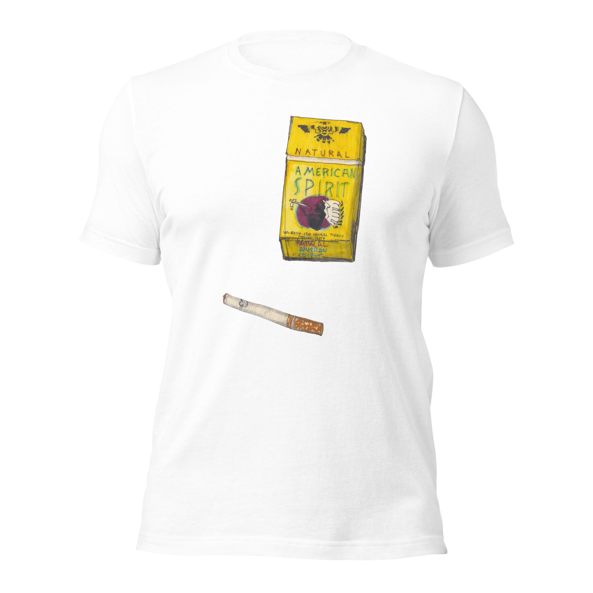 Unisex T-shirt. American Spirit. Cigarettes. Gift for Him. Gift for Her