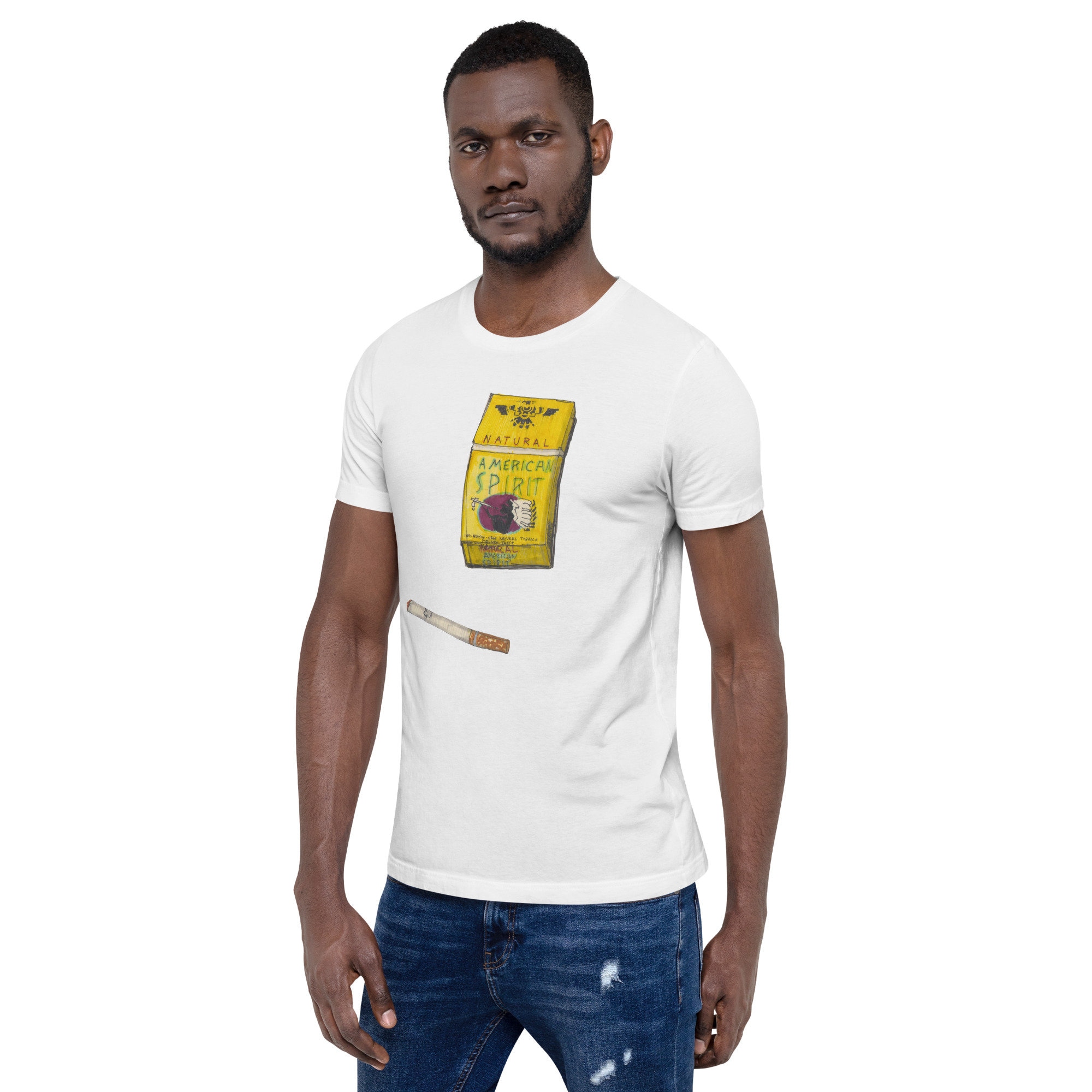 american spirit cigarettes shirt Unisex T-shirt. American Spirit. Cigarettes. Gift for Him. Gift for Her