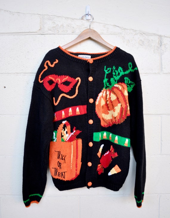 halloween cardigan sweater
