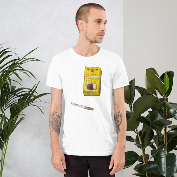 Unisex T-shirt. American Spirit. Cigarettes. Gift for Him. Gift for Her