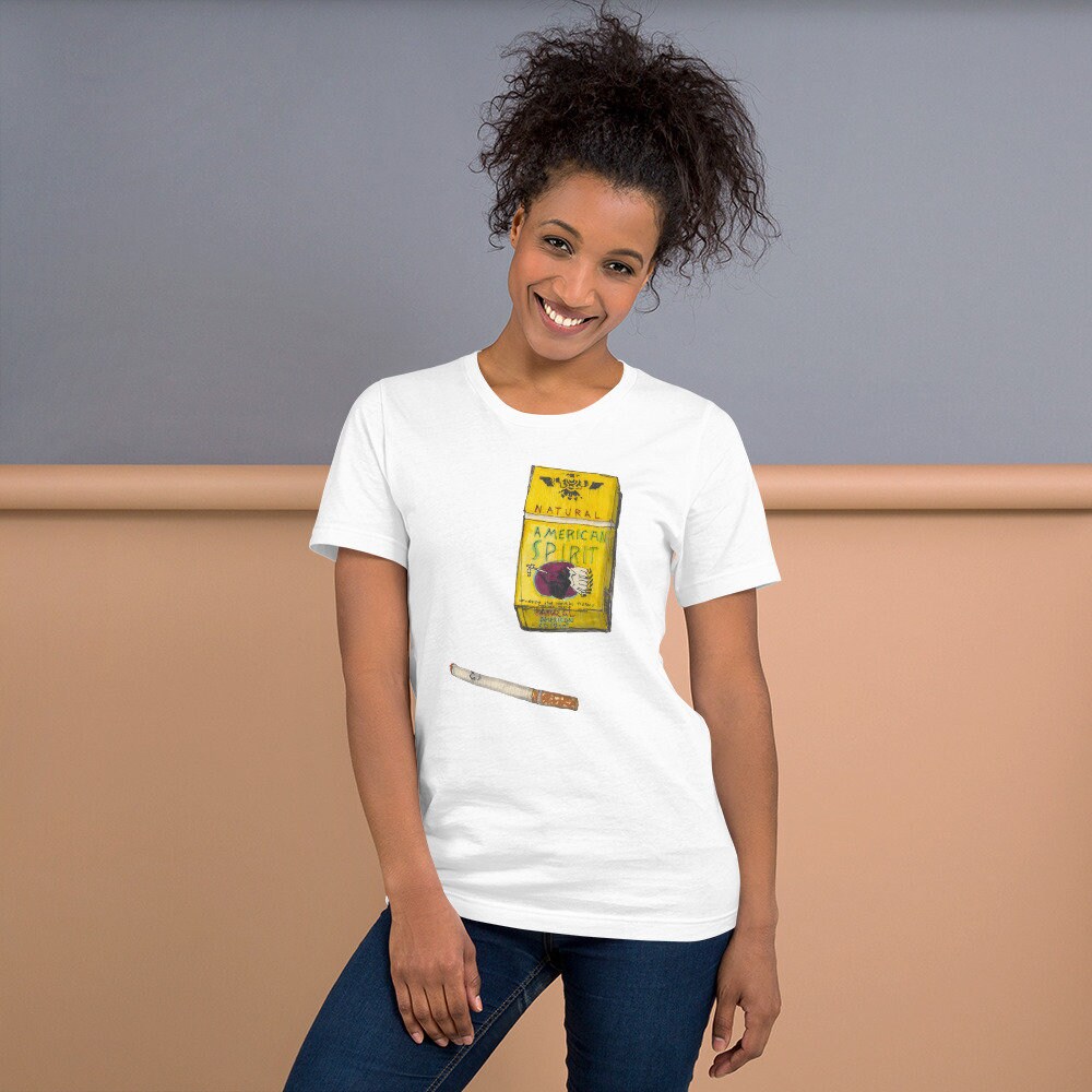 Unisex T-shirt. American Spirit. Cigarettes. Gift for Him. Gift for Her