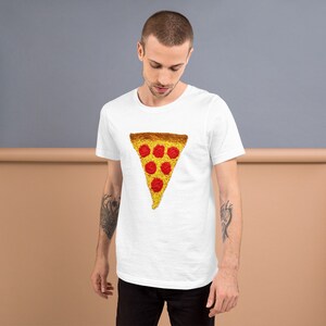 Unisex t-shirt. Slice Of Pizza. Gift For Him. Gift For Her. Pizza Lovers. Pepperoni Pizza.