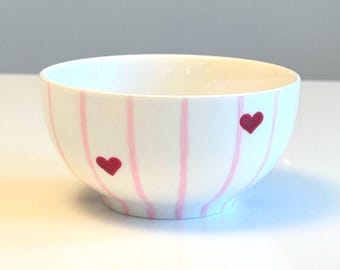 青と白の陶器のボウル。手作りの青い陶器のボウル。 - Etsy 日本