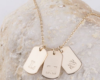 dainty dog tag necklace