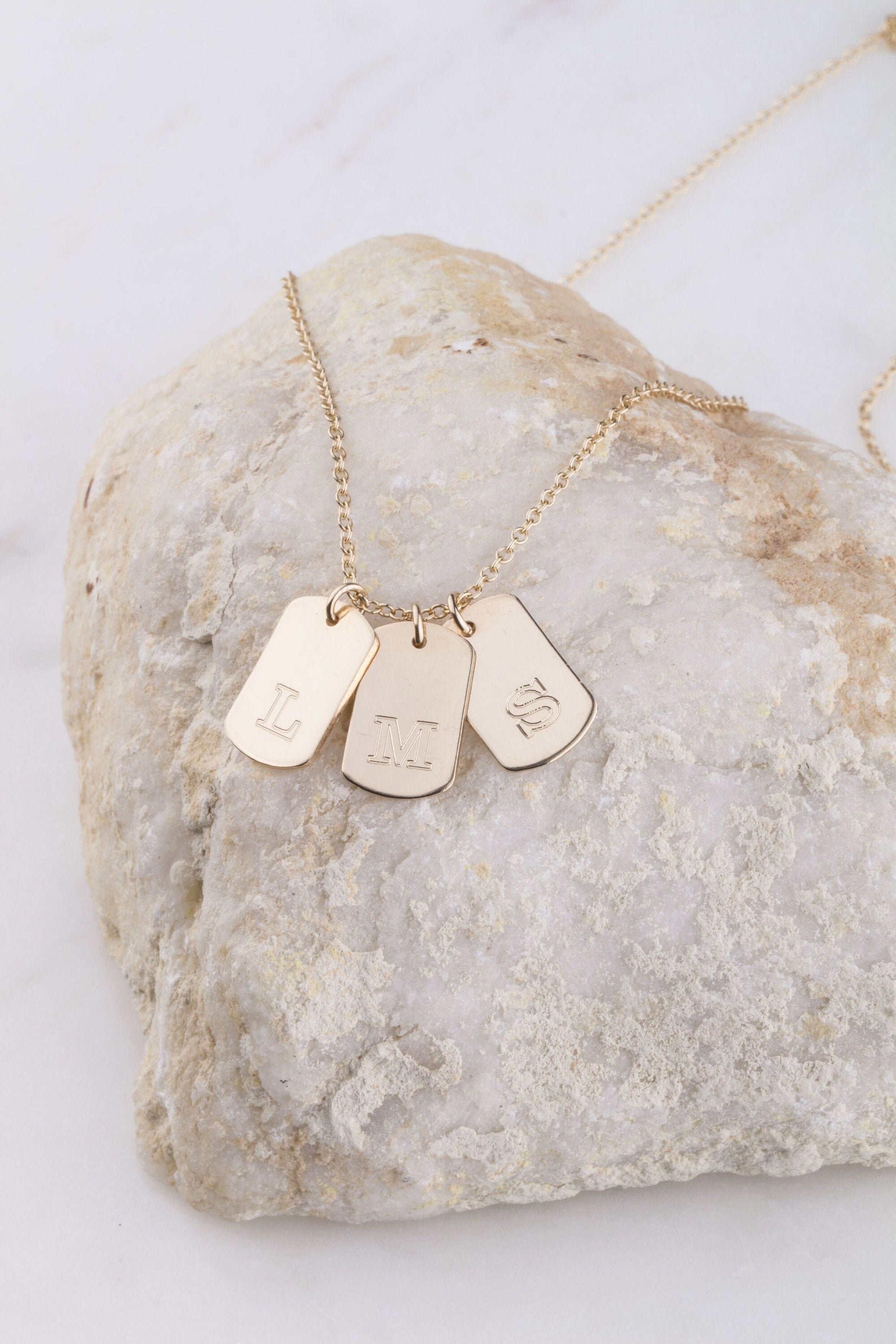 dainty dog tag necklace