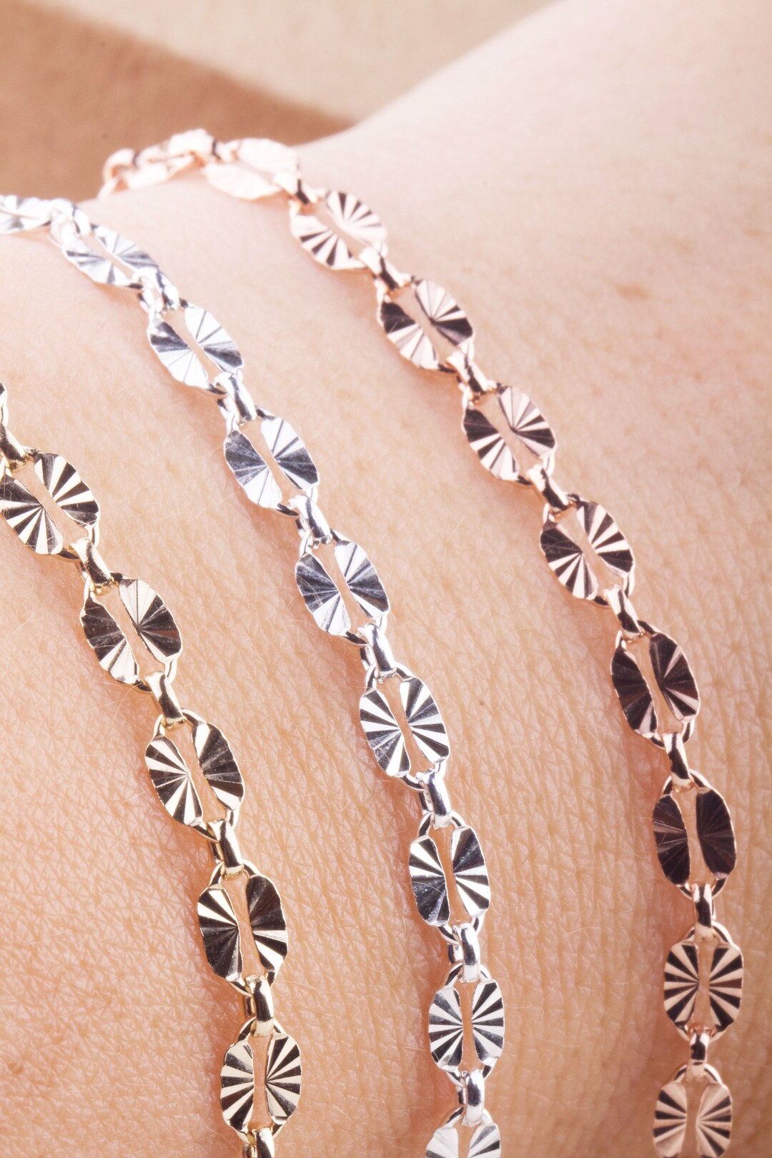 Cheap Diamond Chain Sunburst Diamond Cut Chain by Foot, Jewelry Making Supplies, Chain ...
