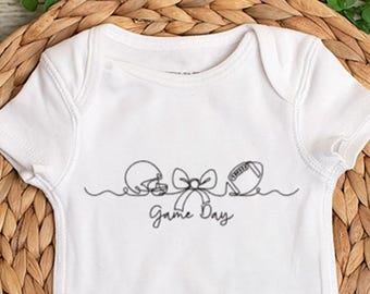 Game Day Football Bodysuit or Toddler Shirt - Make Your Team Colors