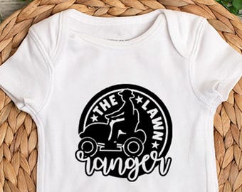 The Lawn Ranger - Lawn Mower - Baby Bodysuit - Toddler Shirt - Kids T-Shirt - Infant Bodysuit
