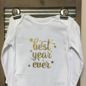 Best Year Ever Baby Bodysuit - Birthday or New Years Infant Bodysuit - Twinkle twinkle little star