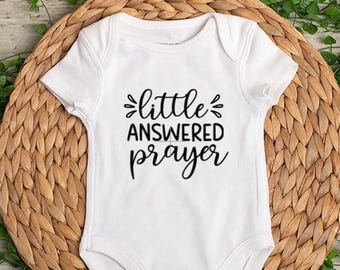 Little Answered Prayer - Baby Bodysuit - Toddler Shirt - Kids T-Shirt - Infant Bodysuit