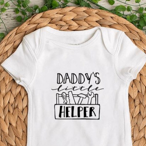 Daddy's Little Helper - Baby Bodysuit - Toddler Shirt - Kids T-Shirt - Infant Bodysuit