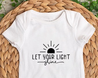 Let Your Light Shine - Baby Bodysuit - Toddler Shirt - Kids T-Shirt - Infant