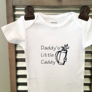 Daddy's Little Caddy Baby Bodysuit Toddler Shirt Kids T-Shirt Infant Bodysuit Perfect for the golfers out there image 2