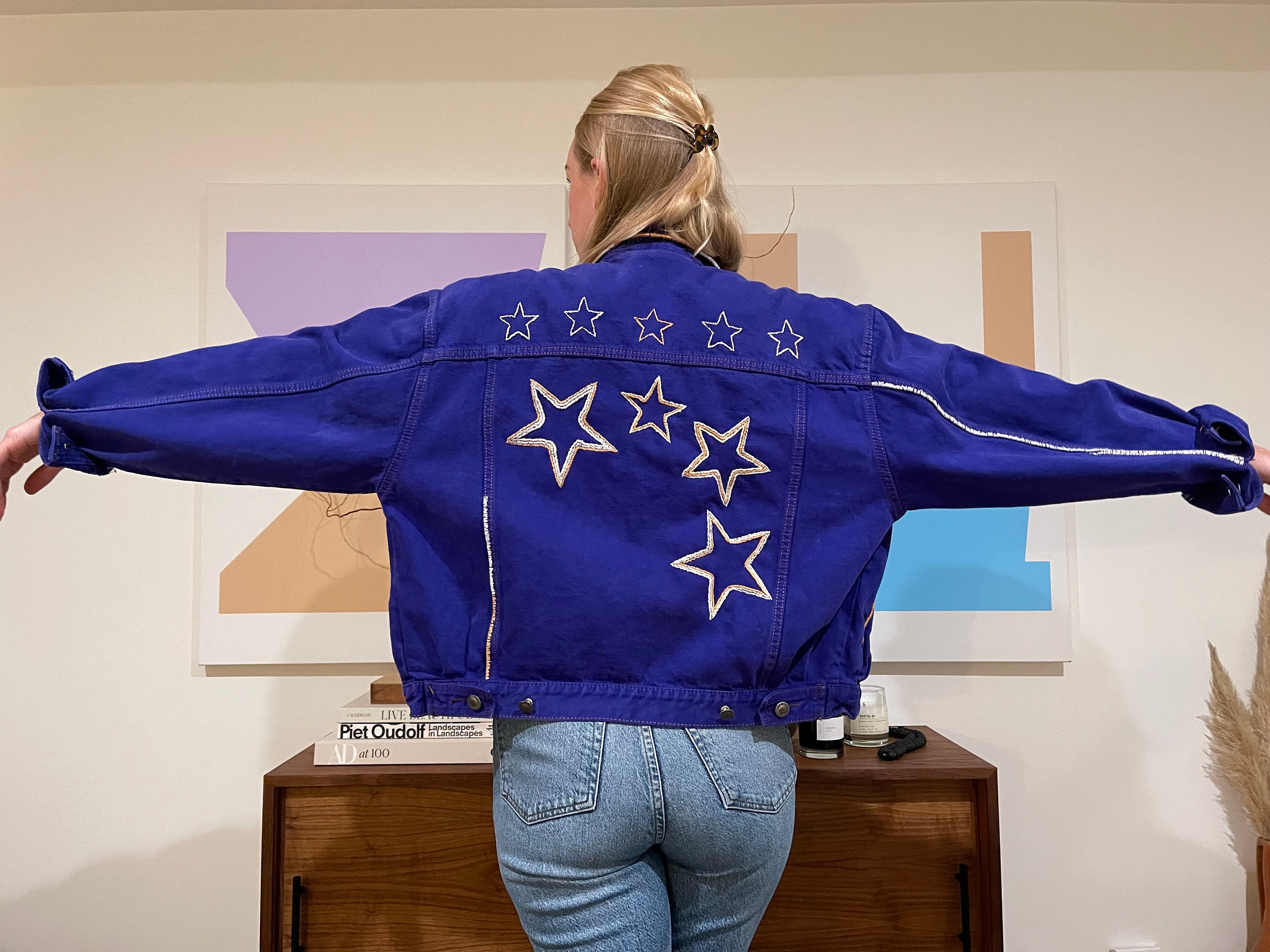 Blue Stars Denim Jacket