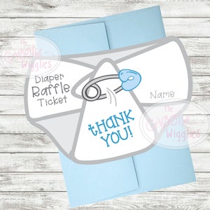 RUSTIC Baby Shower DIAPER RAFFLE Insert, Ticket & Sign!  Instant Download!  Blue, Brown, Banners, Confetti, Dots, Printable, Print at Home