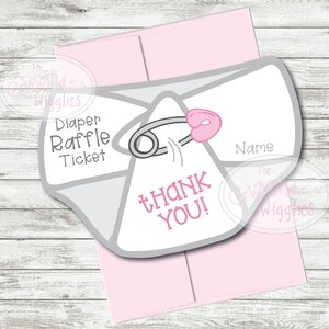 Baby Shower DIAPER RAFFLE Insert, Ticket & Sign!  INSTANT Download!  Pink, Yellow, Banners, Confetti, Dots, Printable, Sprinkle