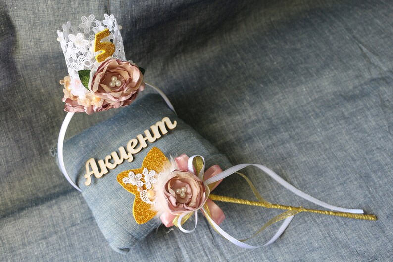 Baby Flower Crown Birthday Crown Baby Crown of lace 1st birthday Princess Crown Baby Girl Crown Flower Girl Crown Mini Crown Headband Crown
