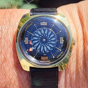 Saint-Jean Ladies‎ Watch Swiss Made New Battery Kaleidoscope 30MM 7.25\