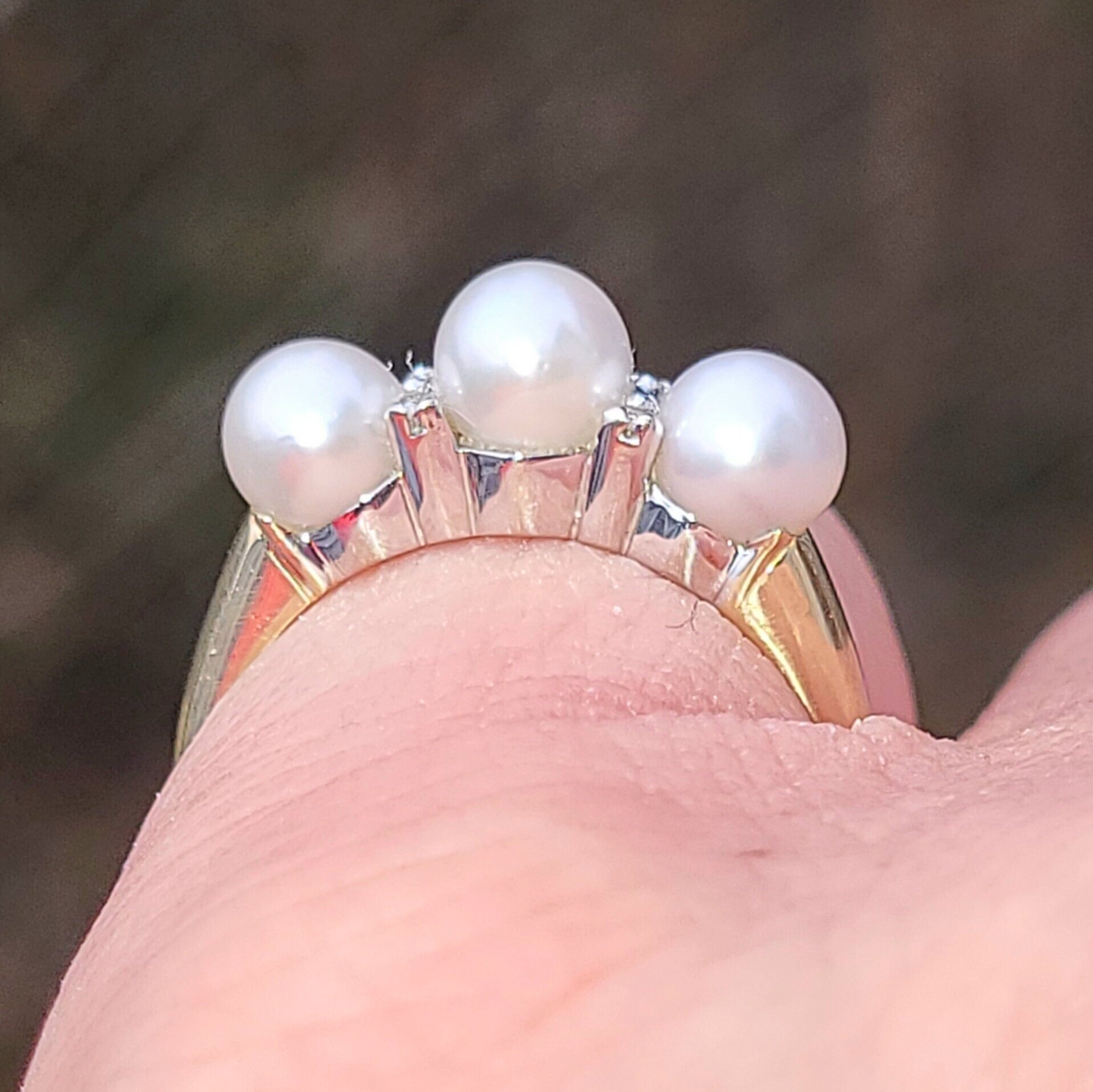 Rare Vintage Birks 1980-90s Art Deco Style Detailed 14k Yellow and White  Gold Ladies Pearl Ring With Genuine Diamonds Nice WATCH VIDEO - Etsy Canada