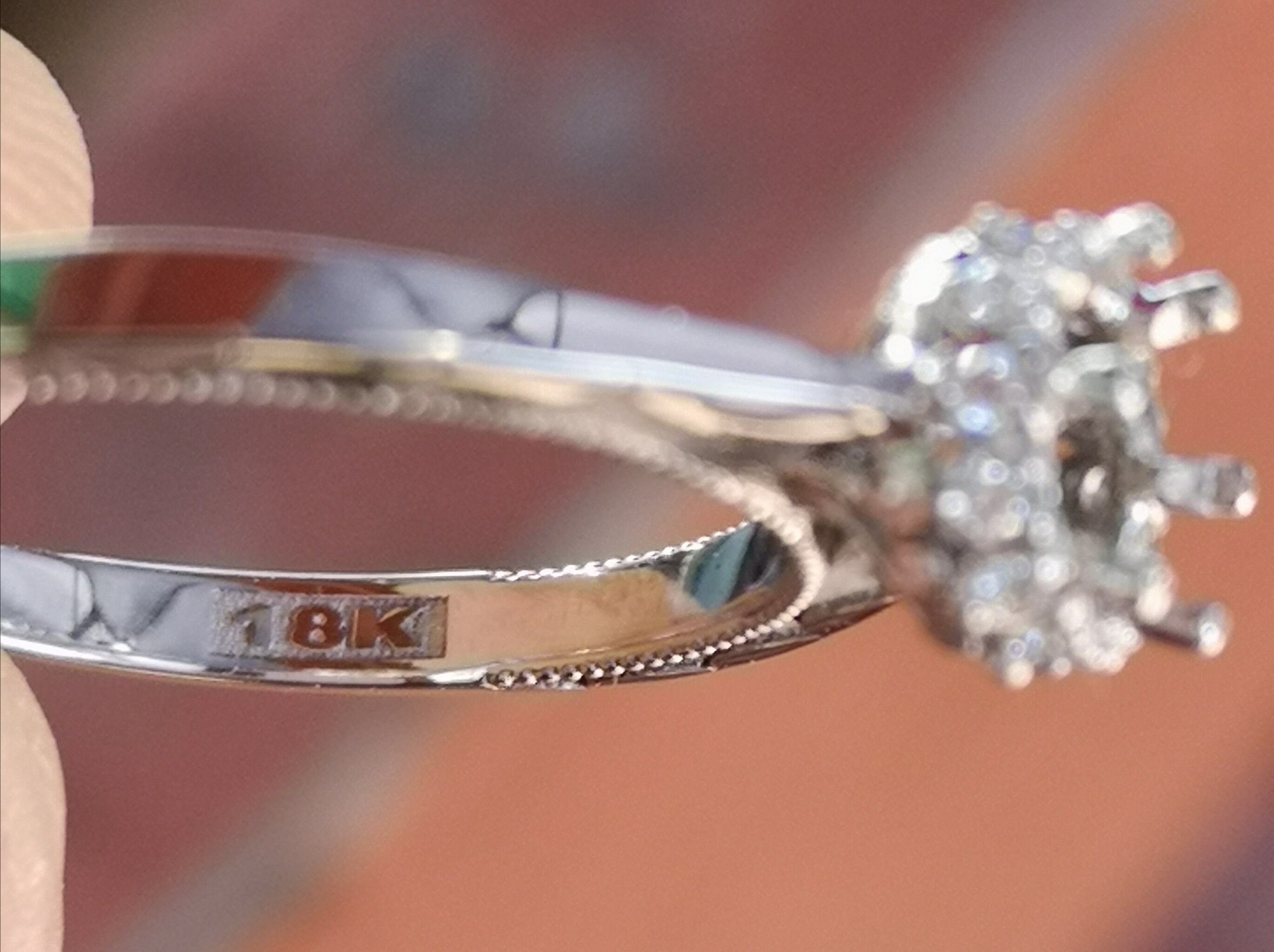 Rare Estate Encuentra nueva condicion Oro blanco de 18 k genuino Tacori Coastal halo anillo de compromiso para damas montaje Impresionantes diamantes VER VIDEO Etsy Mexico